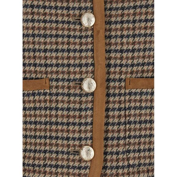 Dunst Women Beige Jacket With Button Closure And Front Pockets In Tweed Woman - Picture 3 of 3